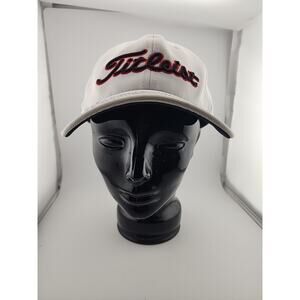 Titleist Georgia Bulldogs White Embroidered '47 M-L Flex Fit / Fitted Golf Hat